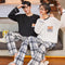 Couple Pajamas Cotton Long Sleeved Thin Men Cartoon Sets Women Korean Loungewear Sleepwear