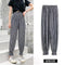 Img 7 - Summer Knitted Ice Silk Anti Mosquito Pants Women Casual Loose High Waist Thin Ankle-Length Lantern Pants