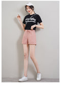 IMG 117 of Korean Shorts Women Summer Loose Wide Leg Pants Slim Look Elastic Waist Casual Outdoor Shorts