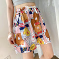 IMG 125 of Drawstring Cotton Pajamas Pants Women Summer Home Mid-Length Thin Adorable Japanese Loose Outdoor Beach Shorts
