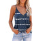 Img 10 - Summer Europe Women Sexy Sleeveless Camisole V-Neck Striped Printed T-Shirt Tops Camisole