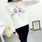 Korean Printed Teens Women Sweatshirt Student Cartoon Long Sleeved Outerwear