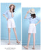 IMG 115 of Shorts Women Summer Loose Plus Size Mom Ice Silk Cotton Blend Wide Leg Casual White Bermuda Shorts