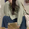 Img 2 - Solid Colored Sweatshirt Women Korean Loose Couple Round-Neck insWomen
