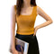 Img 5 - Ice Silk Camisole Women Slim Look Outdoor Sexy Sleeveless Knitted Tops Camisole