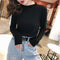 Thin Sweater Women Matching Korean Loose Popular Solid Colored Tops Outerwear