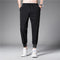 Img 5 - Men Casual Ice Silk Sporty Long Jogger Ankle-Length Slim-Fit Pants
