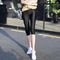 Img 7 - Stretchable Leggings Women Outdoor Thick Gloss Pants Fitted Step-Over Ankle-Length Cropped Leggings