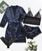 Europe Women Pajamas Innerwear Plus Size Loungewear Lace Sleepwear