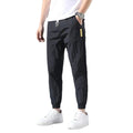 Img 5 - Ice Silk Men Summer Thin Trendy All-Matching Loose Casual Sporty Quick-Drying Jogger Ankle-Length Pants