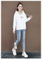IMG 127 of Thick Embroidered Flower Casual Hooded Sweatshirt Women Trendy Student Loose Tops Outerwear