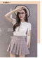 IMG 114 of Fold Skirt Summer Women Plus Size jkChequered Pleated Student Korean High Waist Slim Look A Line Shorts