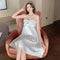 Img 8 - Pajamas Women Summer Silk Sexy Thin Popular insMid-Length Replica Strap Pyjamas