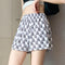 Img 2 - Popular Alphabets Printed Shorts Women Korean Summer All-Matching High Waist Slim Look Elastic Hong Kong Wide Leg Pants Hot