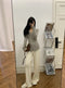 IMG 117 of Sexy Undershirt insTrendy V-Neck Thin Niche Sweater Women Tops Outerwear