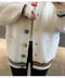 IMG 105 of Student Korean Pocket Sweater Women Loose V-Neck Long Sleeved Matching Knitted Cardigan Outerwear