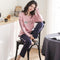 Pajamas Women Long Sleeved Korean Knitted Cotton Sweet Look Adorable Teens Plus Size Loungewear Outdoor Sleepwear