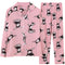 Cardigan Pajamas Women Lapel Long Sleeved Loungewear Student Sweet Look Cartoon Two-Piece Sets Sleepwear