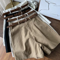 Img 4 - Wide Leg Shorts Women Petite Slim Look All-Matching High Waist Casual Pants iLoose Bermuda