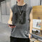 Img 1 - Men Tank Top Trendy Hip-Hop Handsome Summer Young Sporty Vest Undershirt Tops Thin Printed te