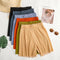 Img 2 - Summer Fold Trendy High Waist Loose Mid-Length Wide Leg Pants Outdoor Slim Look Casual Shorts Women Bermuda Shorts