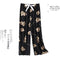 Women Casual Thin Pajamas Pants High Waist Cotton Wide-legged Outdoor Japanese Sleepwear