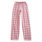 Img 5 - Couple Chequered Pajamas Pants Japanese Summer Thin Women Cotton Plus Size Loose Home