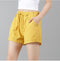 IMG 104 of Striped Cotton Shorts Short Wide Leg Women Pants Summer Loose Pocket Elastic Waist Shorts