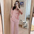 Img 1 - Pajamas Women Summer Thin Short Sleeve Long Pants Solid Colored Korean Loose Sweet Look Home Two-Piece Sets Outdoor