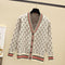 IMG 119 of Loose V-Neck Sweater Women Cardigan Matching Mix Colours Regular Outerwear