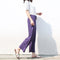 Img 2 - Loungewear Women Modal Two-Piece Sets Outdoor Loose Casual T-Shirt Wide Leg Pants Popular Color-Matching