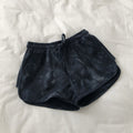 Img 9 - Vintage Dye Printed Slim Look Wide Leg Casual High Waist Home Shorts Women Jogging Sporty Hot Pants Beach Summer Beachwear