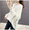 IMG 139 of Women See Through Knitted Sweater Tops Thin Loose Long Sleeved Outerwear