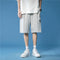 IMG 109 of Summer insTrendy Label Sporty Casual Shorts Men Korean Loose Straight Plus Size knee length Shorts