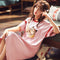 Pajamas Women Summer Thin Cotton Pyjamas Korean Sweet Look Adorable Student Casual Home Plus Size Loungewear Sleepwear