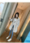 IMG 118 of Windbreaker Women Mid-Length Coat Korean All-Matching Loose Suit Collar Casual Thin Outerwear