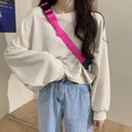 Img 3 - Solid Colored Sweatshirt Women Korean Loose Couple Round-Neck insWomen