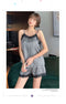 IMG 121 of Summer Camisole Women Casual Lace Bare Back Sexy Pajamas Replica Padded Sets Sleepwear