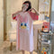 Img 3 - Cotton Pyjamas Donald Duck Pajamas Women Summer Thin Short Sleeve Mid-Length Cartoon Popular Plus Size Student Loungewear