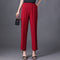 Img 6 - Harem Pants Women Loose White Slim Look Casual Cotton Blend Ankle-Length Carrot