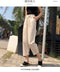 IMG 111 of Casual Pants Women Student Korean Harem Lace Loose bf High Waist Wide Leg Long Pants