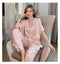 IMG 111 of Southeast Asia Pajamas Women Summer Short Sleeve Shorts Silk Loungewear Cardigan Sets Sleepwear