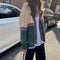 Img 3 - Hong Kong Sets Women Vintage chic Trendy Sweater Denim Wide-legged Pants Two-Piece
