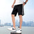 Img 1 - Pants Men Summer Korean Thin Casual White Mid-Length Beach Loose Plus Size Shorts Bermuda Shorts