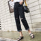 Img 8 - Ripped Denim Pants Women High Waist Straight Ankle-Length Pants bfLoose Carrot Baggy