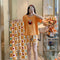 Hot sale in Southeast AsiaPopular Pajamas Women Summer Three-Piece Short Loungewear Sleepwear