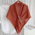 Knitted See Through Shawl Women Matching Western Popular Outerwear