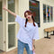 IMG 128 of Trendy Doll Blouse Plus Size Short Sleeve T-Shirt Women Summer Loose Niche Slim Look Tops Undershirt T-Shirt