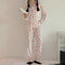 IMG 133 of Pajamas Women Long Sleeved Cardigan Two-Piece Sets Japanese insStrawberry Adorable Student Loungewear Outdoor Sleepwear