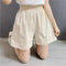Img 6 - Summer Shorts Japanese Cotton Blend Slim Look Elegant Non Belt Loose High Waist Wide Leg Pants